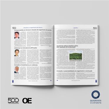 Quadrante Viaponte comprometida em fornecer soluções de engenharia de ponta | RevistaOE